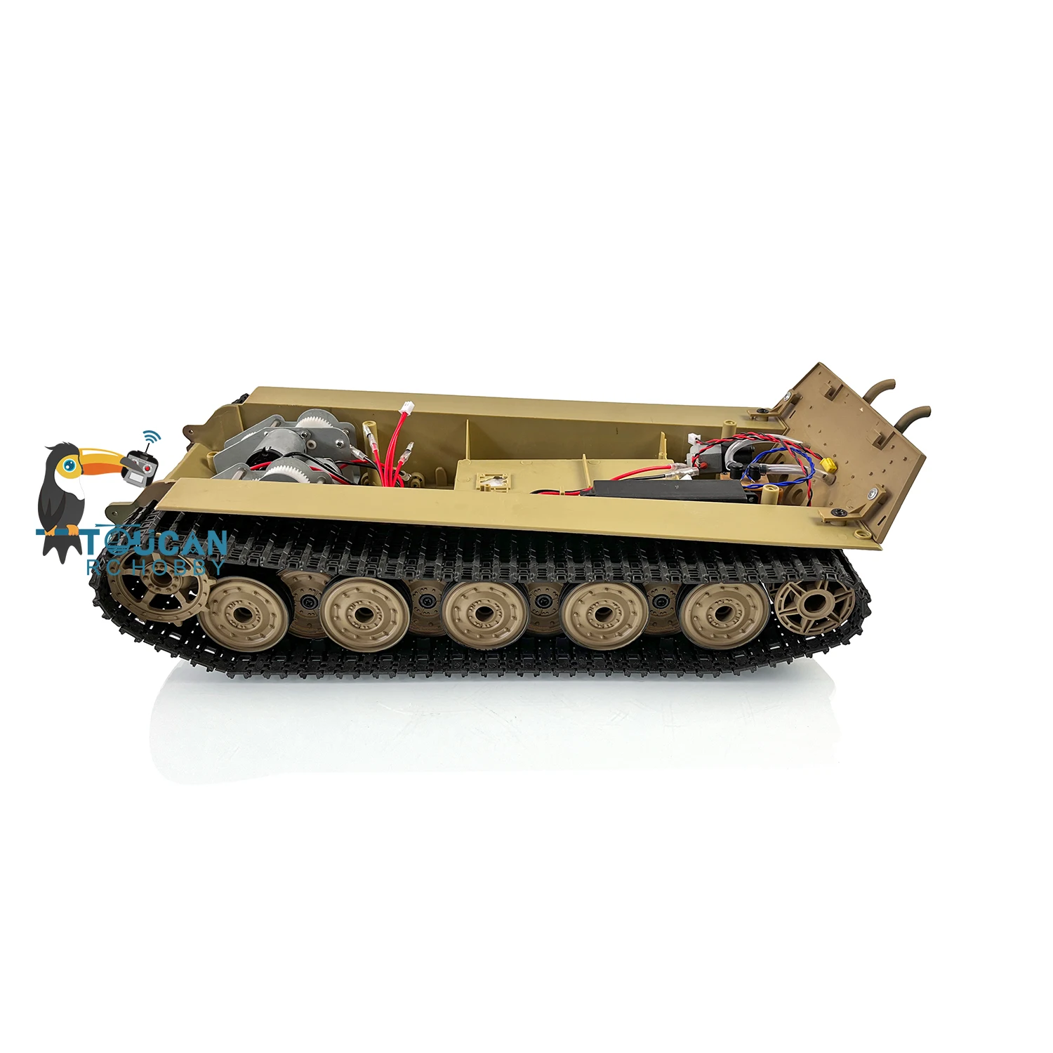 Henglong HL 1/16 German King Tiger RC Tank 3888A Chassis W/ Plastic Tracks Wheels Gift Toys