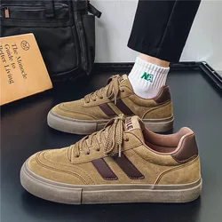 Vintage Men's Skateboard Shoes Fashion Casual Comfortable Suede Vulcanized Shoes For Men Original Classic Designer Sneakers Men
