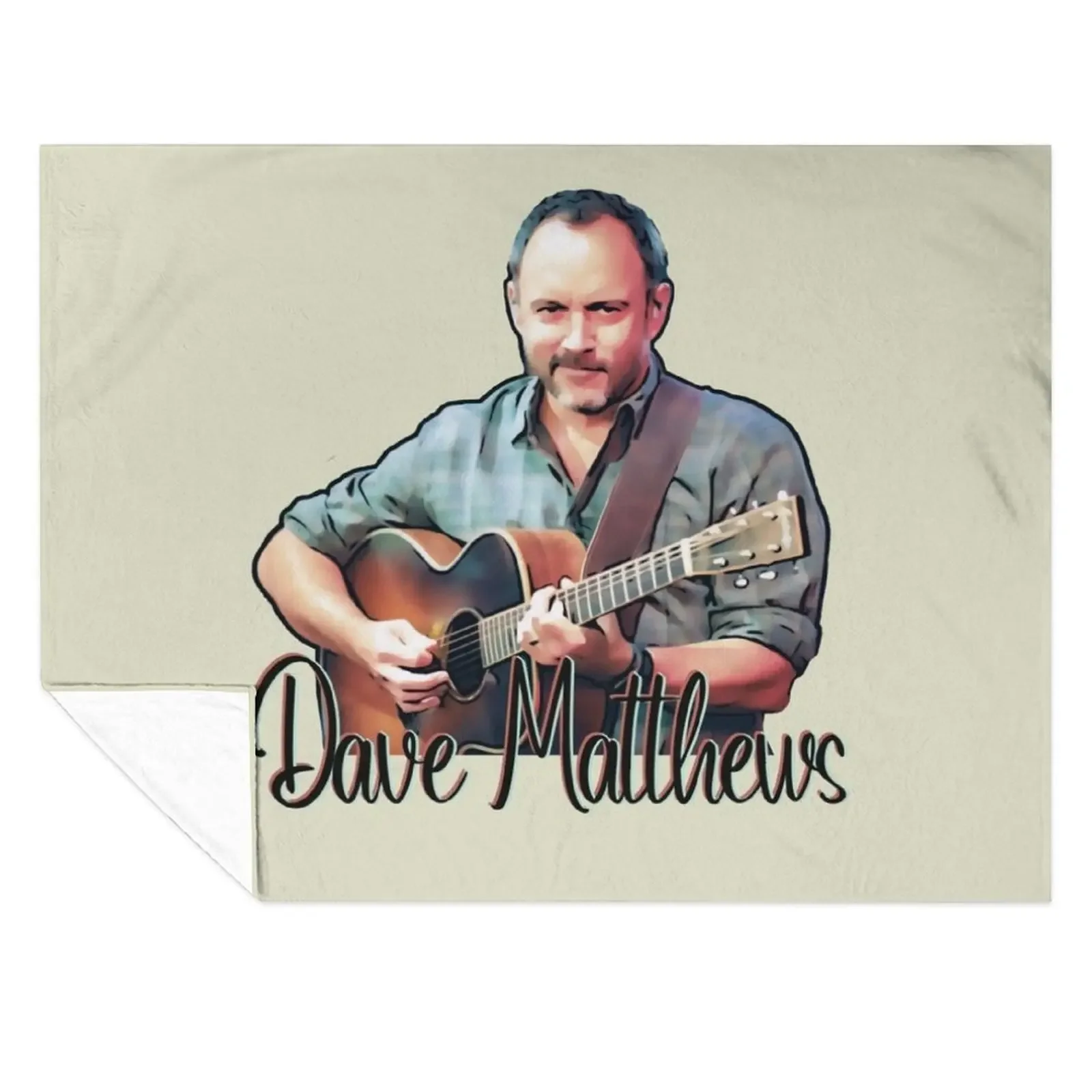 

Dave Matthews With Guitar (Cartoon) Throw Blanket Hairy warm winter Decoratives Sleeping Bag Blankets