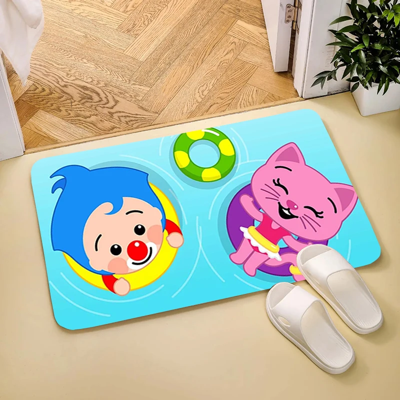 

P-Plim Cute Plims Carpets Home Door Mat Room Mats Rugs Carpet Entrance of House Kitchen Rug Balcony Foot Doormat Bathroom Bath