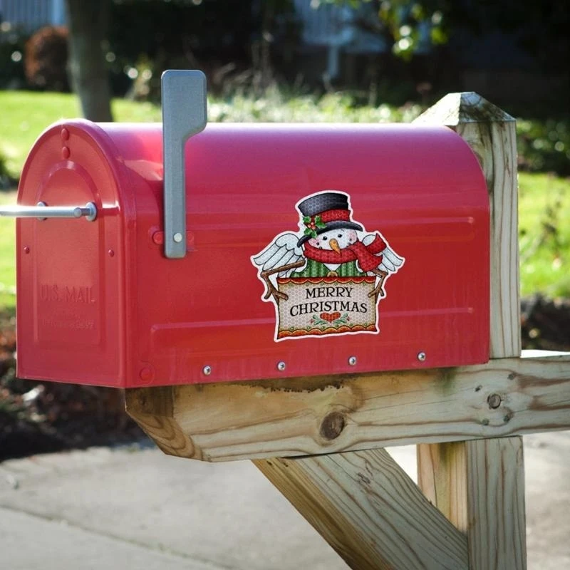 ملصق عاكس مغناطيسي لزخرفة خط مصباح عيد الميلاد الاحتفالي