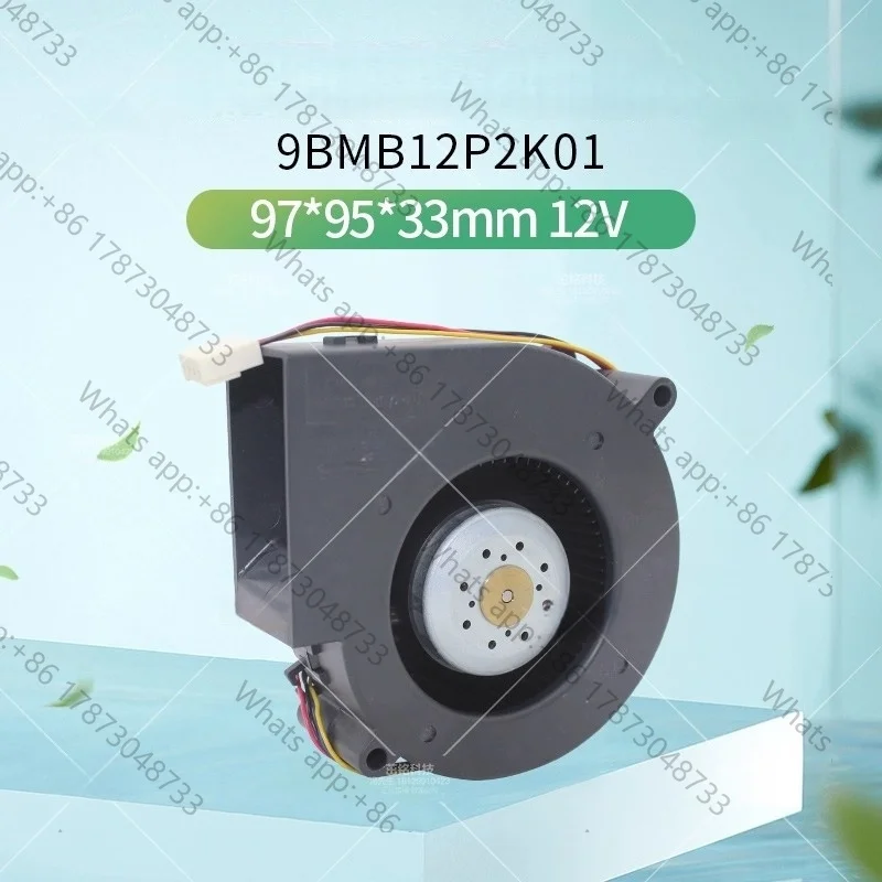 Tool PartsNew original 9733 9.7cm 9BMB12P2K01 DC12V 3.4A 4-wire PWM turbo blower fan