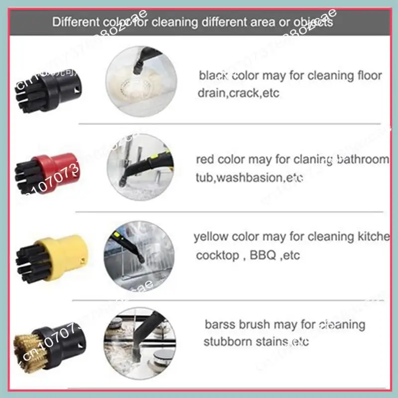 A26P สําหรับ Karcher SC2 SC3 SC4 SC5 Steam Cleaner เปลี่ยนหัวฉีดหัวแปรงอุปกรณ์เสริมหน้าต่างหัวฉีดแปรงกลม