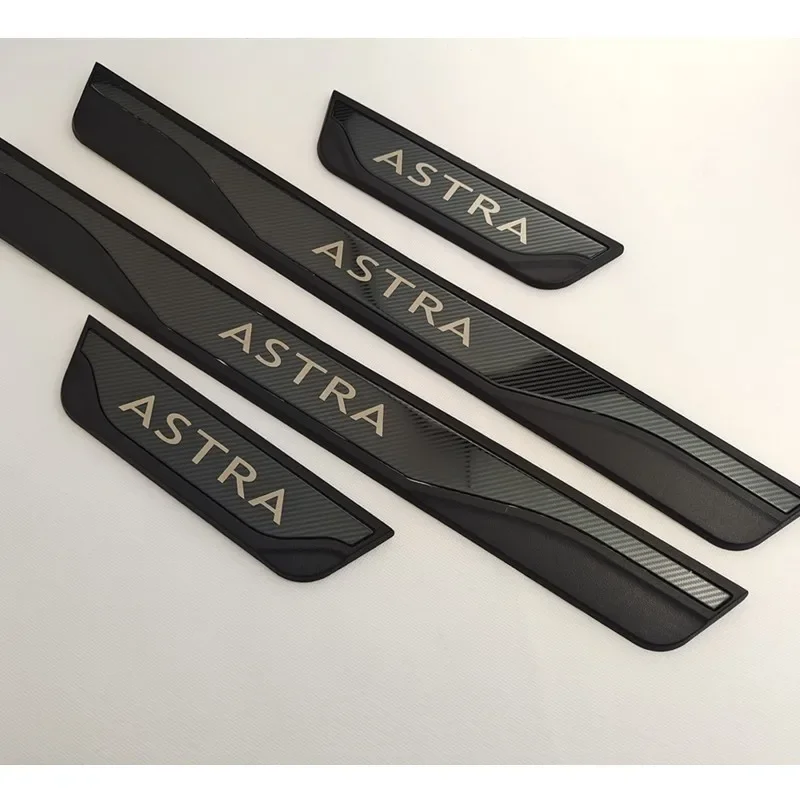 

For Opel Vauxhall Astra J K L Accessory 2010-2021 2022 Stainless Car Door Sill Scuff Plate Kick Guard Pedal Protector Cover Trim