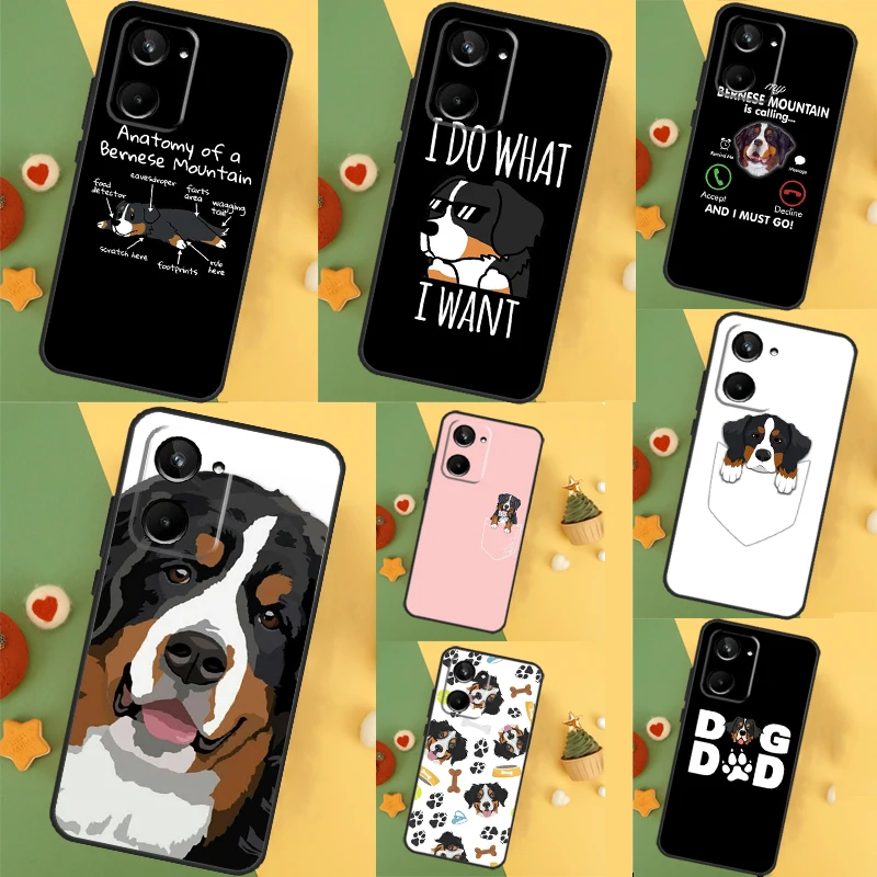 Bernese Mountain Dog For Realme GT Neo 6 C21Y C25s C30 C31 C33 C35 C51 C53 C55 C67 GT5 9 10 11 12 Pro Plus Case