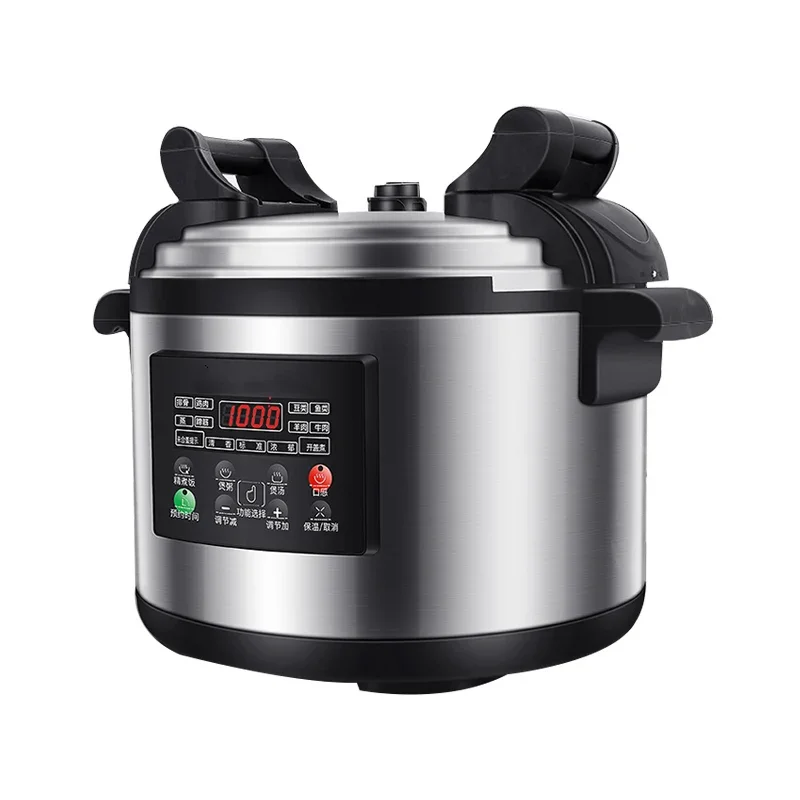 Großer Mehrzweck-Eintopf, Hammelfleischreis, Ugali-Kocher, kommerzieller Multicooker aus Edelstahl, 15 l, 18 l, 20 l, elektrischer Druck-Reiskocher