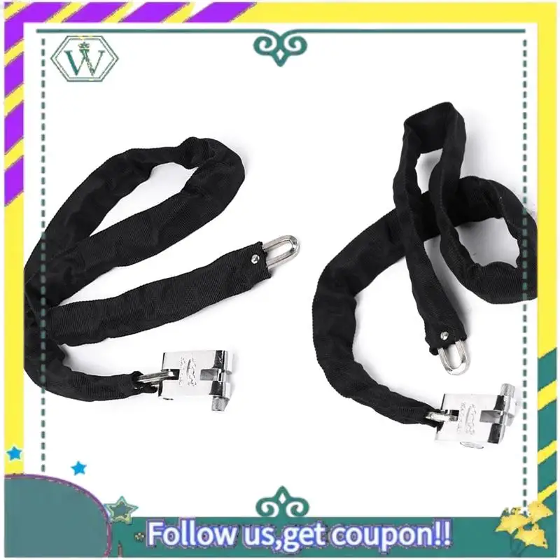 Upgraded Bike Lock 101CM Metal Anti-Theft MTB Road Bike Heavy Duty Safety Lock Motorcycle Padlock Bicycle Chain Lock With Key Du - view 4