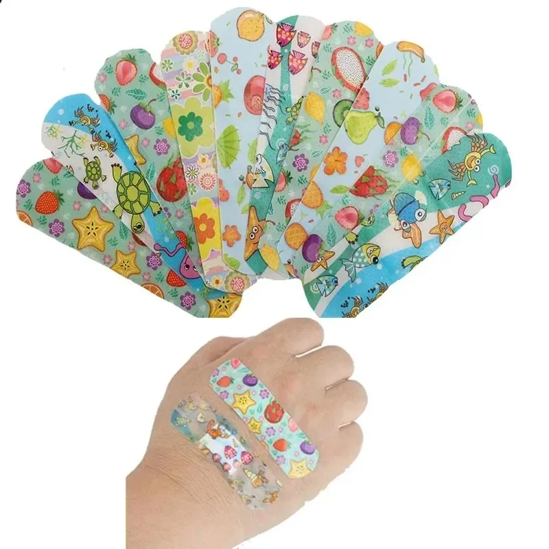 

10-240Pcs Cartoon Pattern Waterproof Hemostasis Kids Band Aid Stickers Adhesive Bandage Wound Strips Plasters for Children