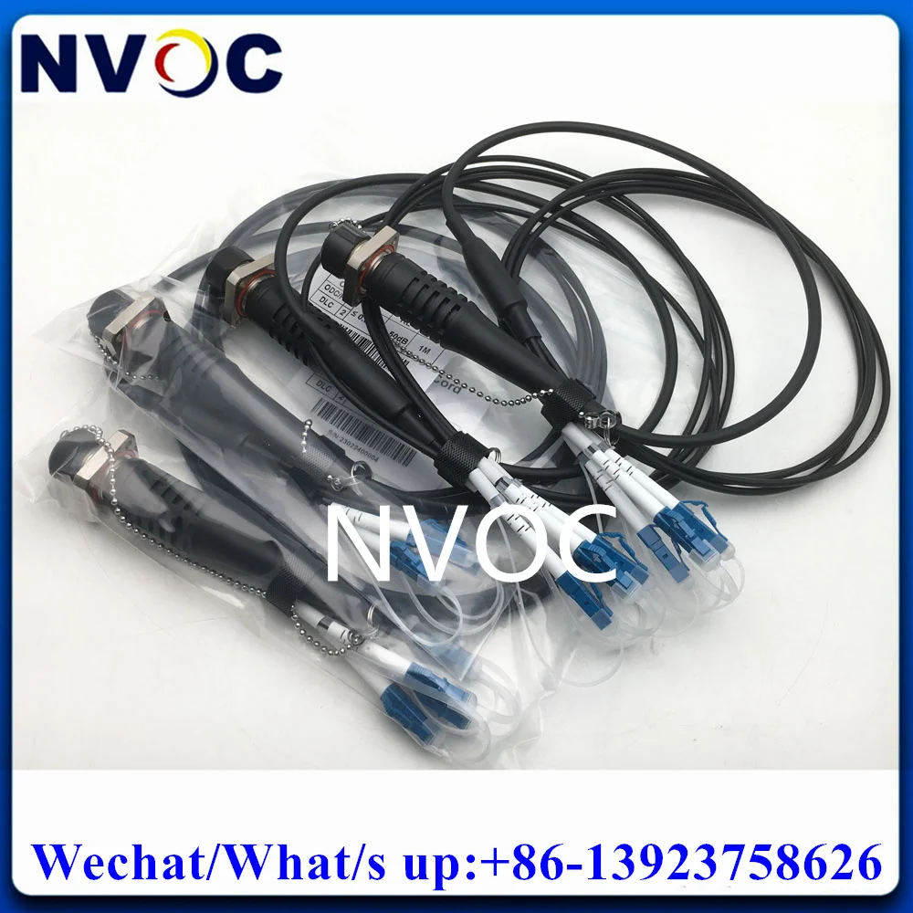 12Pcs SM,4C,G657A1,4.5mm,TPU Armored Cable,1M,4Core ODC Female Male Square Socket to LC/SC/FC/STUPC Fiber Patch Cord Connector