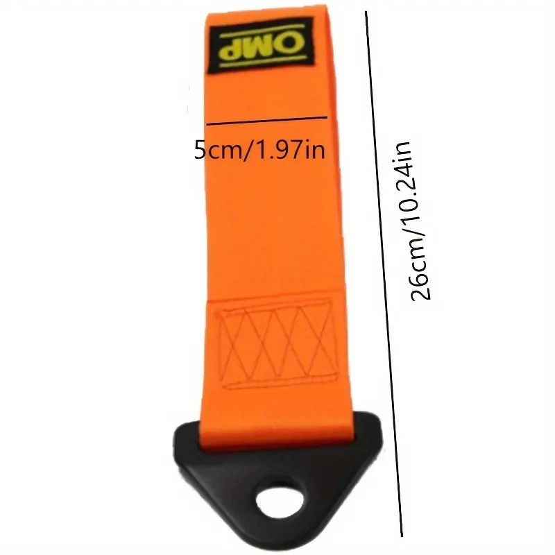 1pc Car Tow Rope with Front Bumper Wrap, Hook Decor, Custom Tow Strap, and Personalized Towing Band