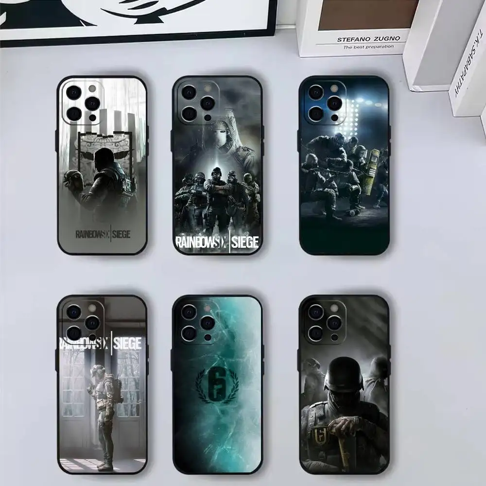 

R-Rainbow 6 Game Phone Case Silicone Soft For IPhone 17,16,15,14,13,12,11,XS,Plus Pro Max