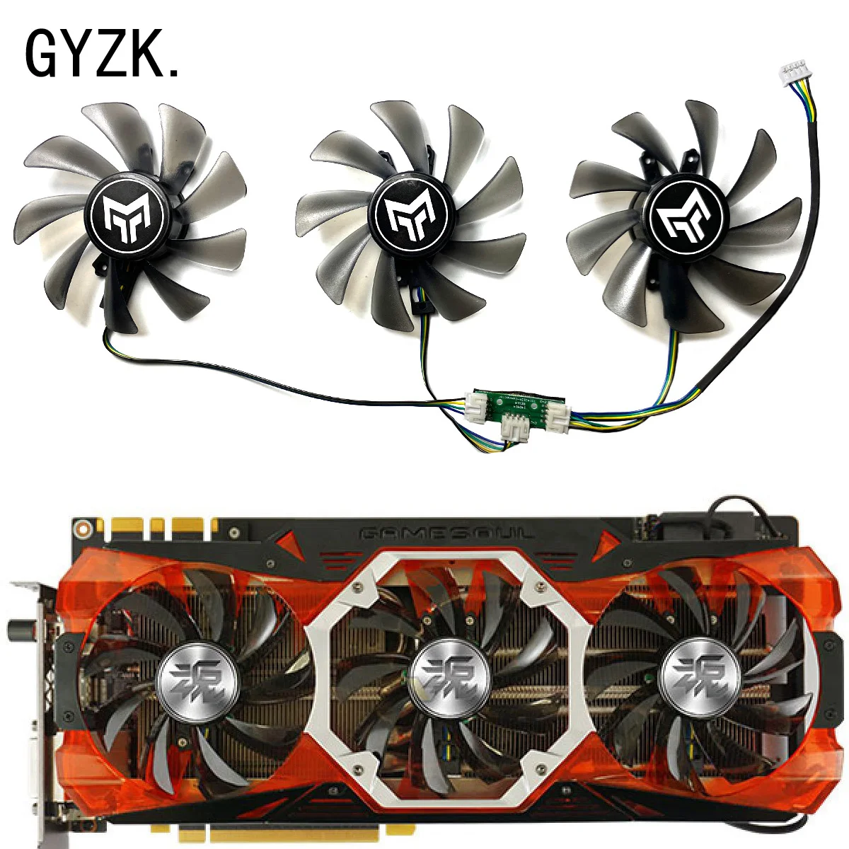 

New For GAINWARD GeForce GTX1060 1070 1070ti 1080 1080ti GAMESOUL Graphics Card Replacement Fan