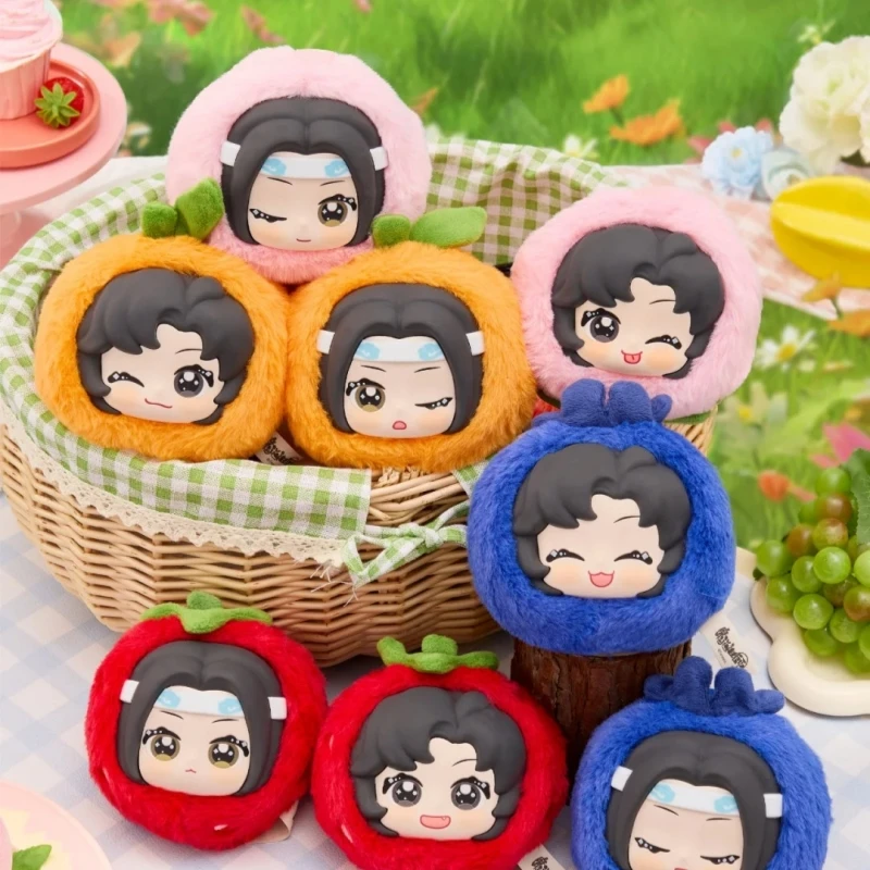 

В наличии Mo Dao Zu Shi Tv Периферийная слепая коробка Mystery Box Ароматный фруктовый цвет Серия Wei Wuxian Lan Wangji Клубничная кукла Gif