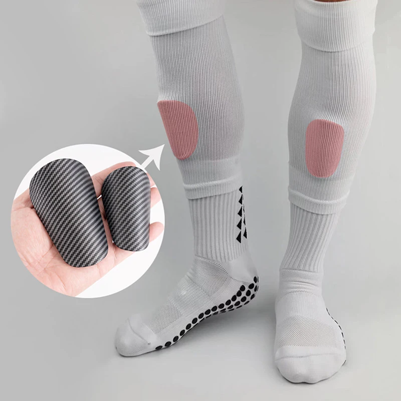 Shock Absorbing Mini Shin Pad, Protetor de Perna, Resistente ao Choque, Leve, Portátil, Treinamento de Futebol, Shank Board, 1 Par