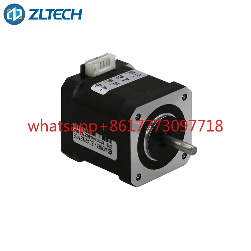 2 phase Nema 17 42mm dc double shaft dual axis 0.4N.m 1.2A 4-wire brushless bldc step stepper motor for CNC