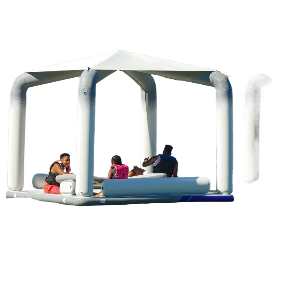 Folding, inflatable magic carpet fishing platform, floating row, yacht dock, floating bridge water bar
