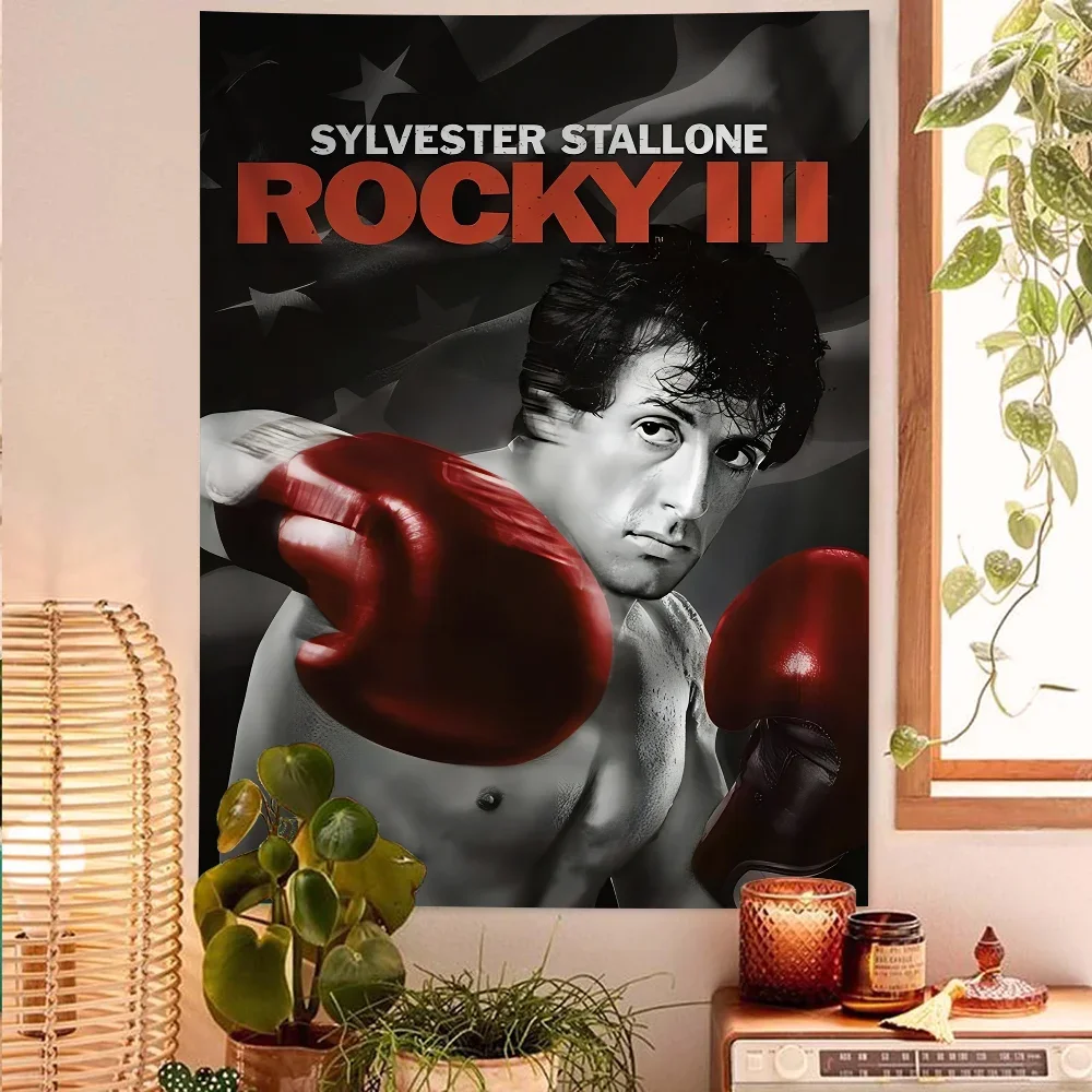 Rocky Balboa Boxing Fitness Wall Tapestry Hanging Tarot Hippie Wall Rugs Dorm Wall Hanging Sheets