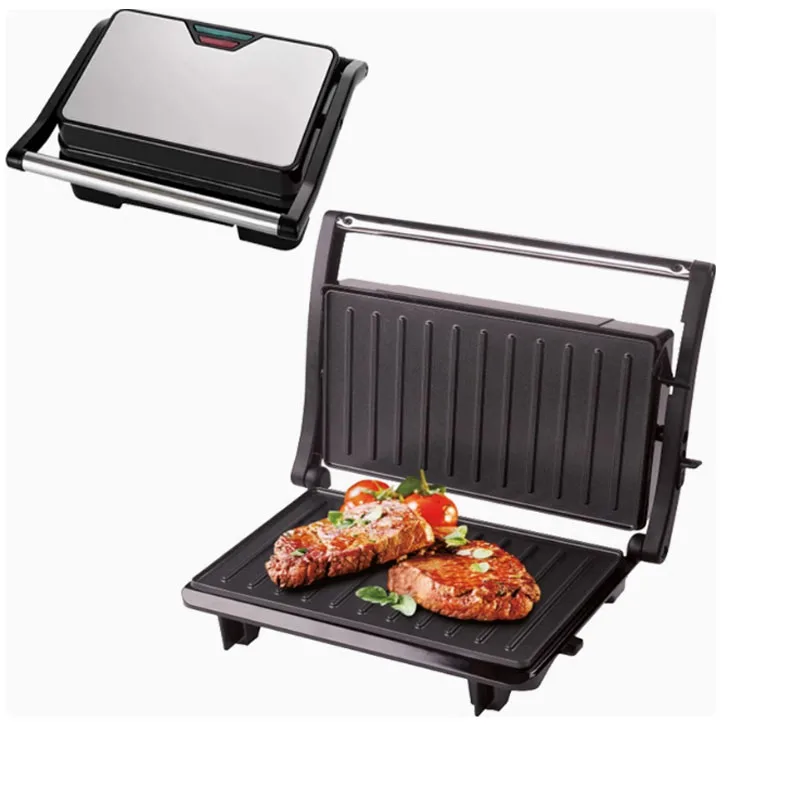 グルメサンドイッチマシン、電気屋内グリル、焦げ付き防止調理ボード、取り外し可能なドリップトレイ、e