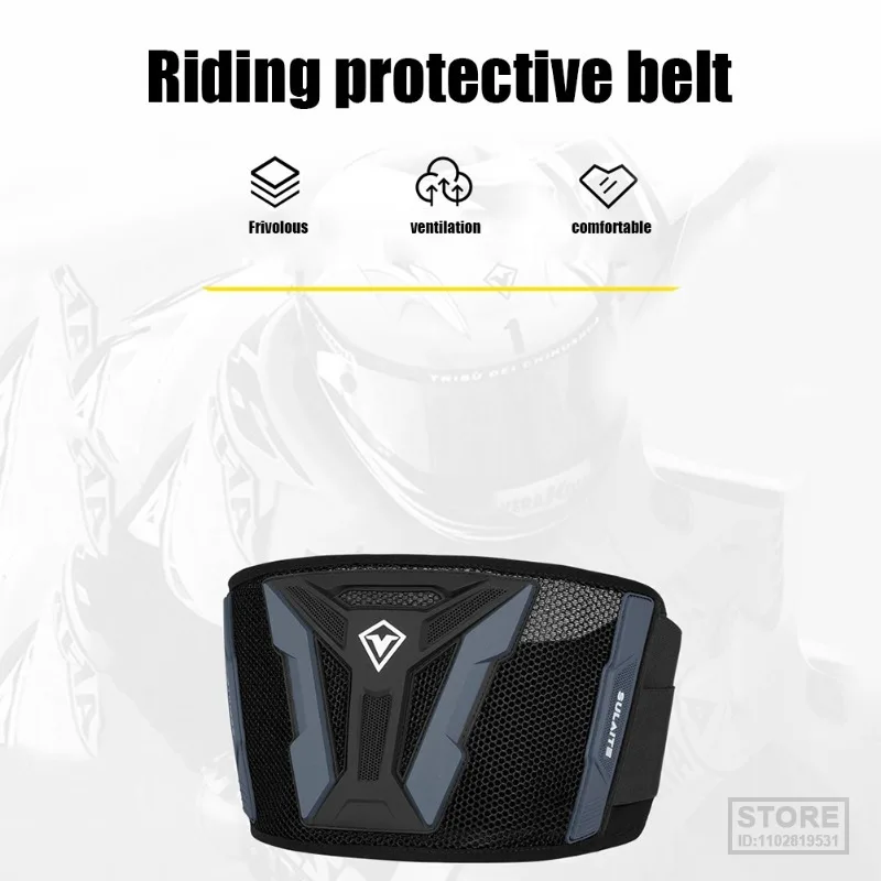 Motorcycle Cycling Long-Distance Waist Protector Brace Anti-Fall Breathable Off-Road Riding  Kidney Support Belt Protective