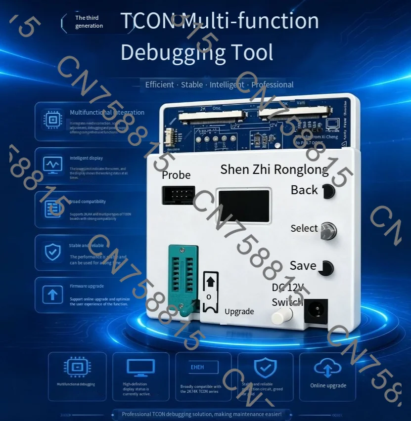 The third generation TCON multi-function logic board debugging tool supports CS602 CS603 technical modification DC voltage VGH