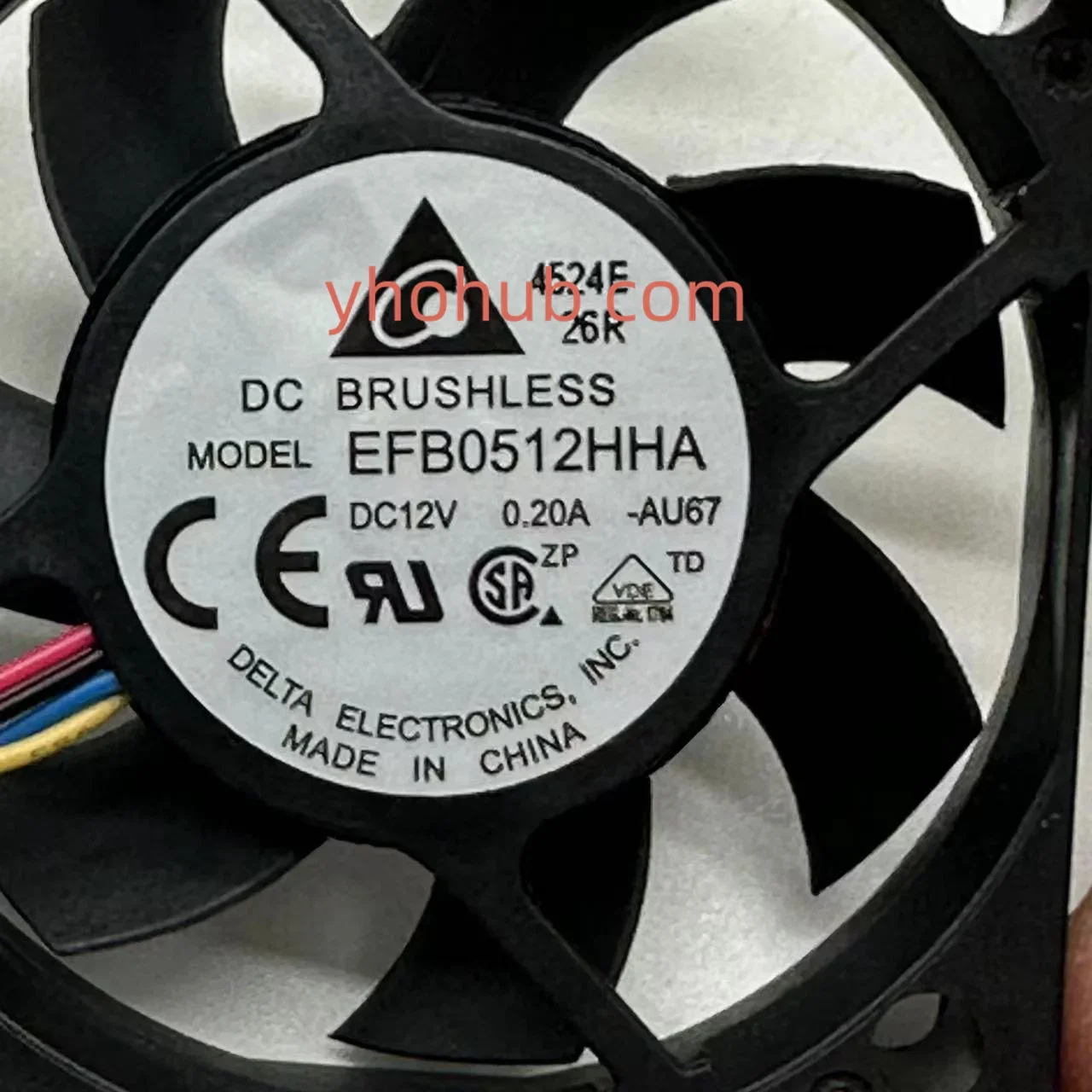 

Delta Electronics EFB0512HHA AU67 DC 12 В 0,20 А 50x50x10 мм Вентилятор охлаждения сервера
