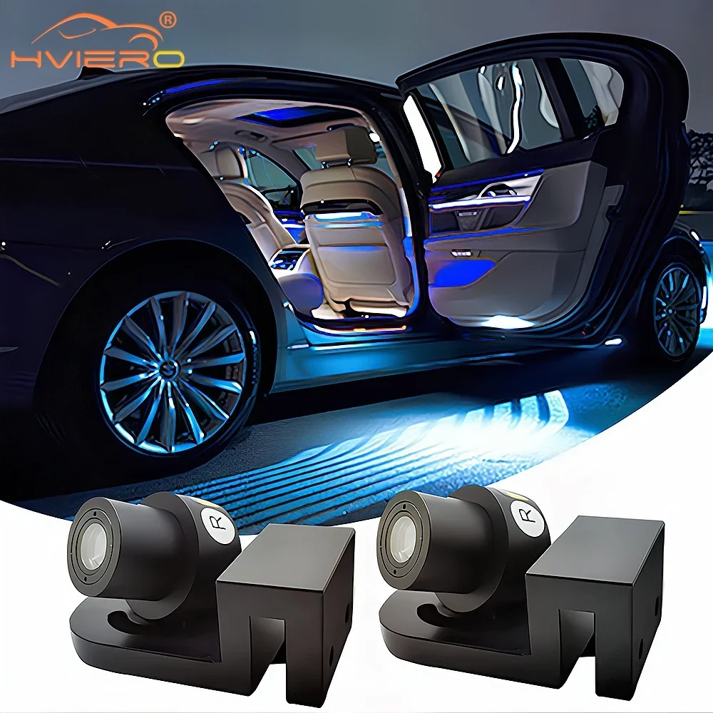 2pcs Car Angel Wings Door Welcome Lights LED Projection 12V 24V Auto Atmosphere Warning Decorative Blanket lighting Tail Lamps