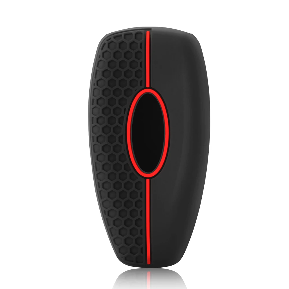 Silicone Car Key Case Shell for Ford Kuga Focus Mk3 Mk4 Mondeo Fiesta Titanium Ecosport Transit MK8 key Cover Remote Accessories - view 5