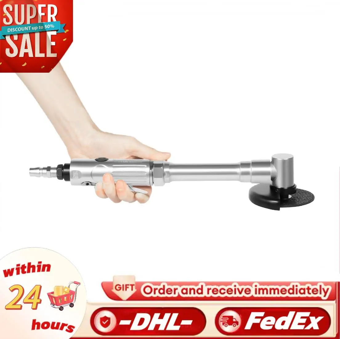 

3-дюймовый пневматический режущий станок, удлиненная угловая шлифовальная машина с длинной ручкой, полировальный шлифовальный погрузчик, шлифовальный круг