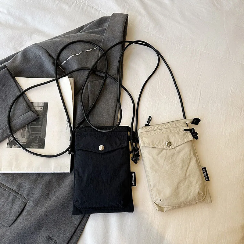 Straße gewaschen Nylon Umhängetasche für Frauen Mode Telefon Messenger Bag weibliche Geldbörsen Designer Schultertaschen – Detail 9