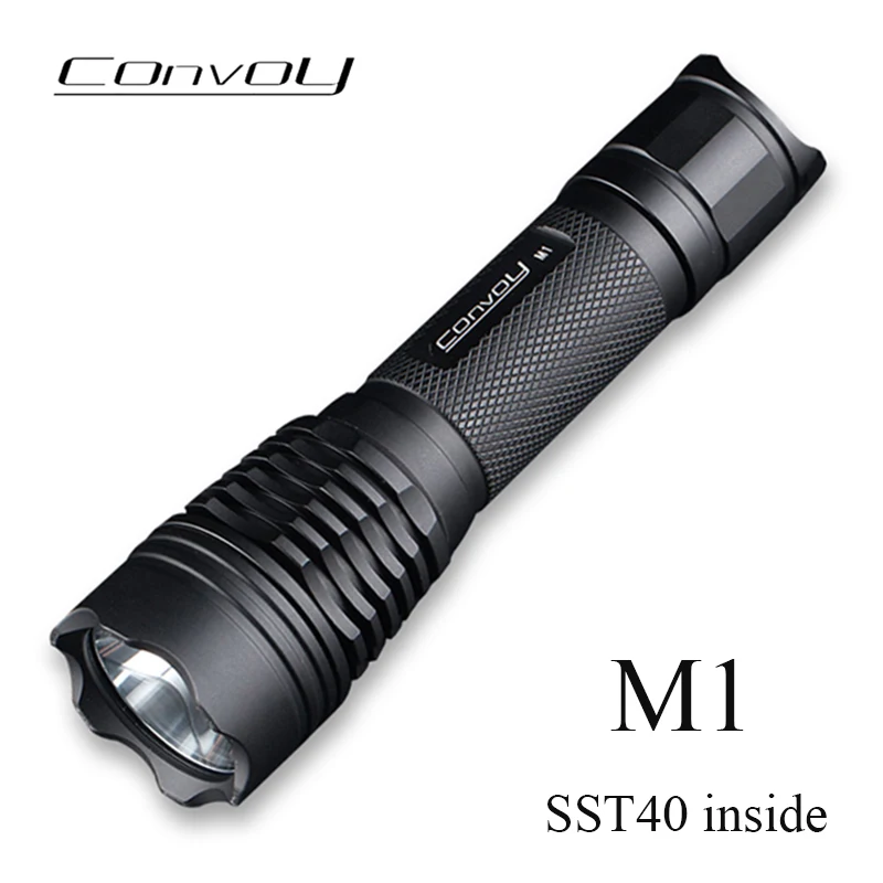 Convoy M1 with SST40 inside Lanterna Led Flashlight Tactical Torch Powerful Lantern 18650 Linterna Camping Fishing Working Light