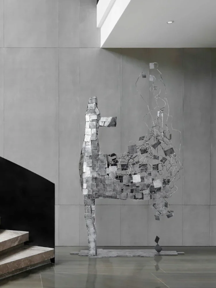 Large Floor Artwork Sculptured Ornaments Hotel Sales Office Model Room Lobby Corridor Display Stand Modern Furnishings