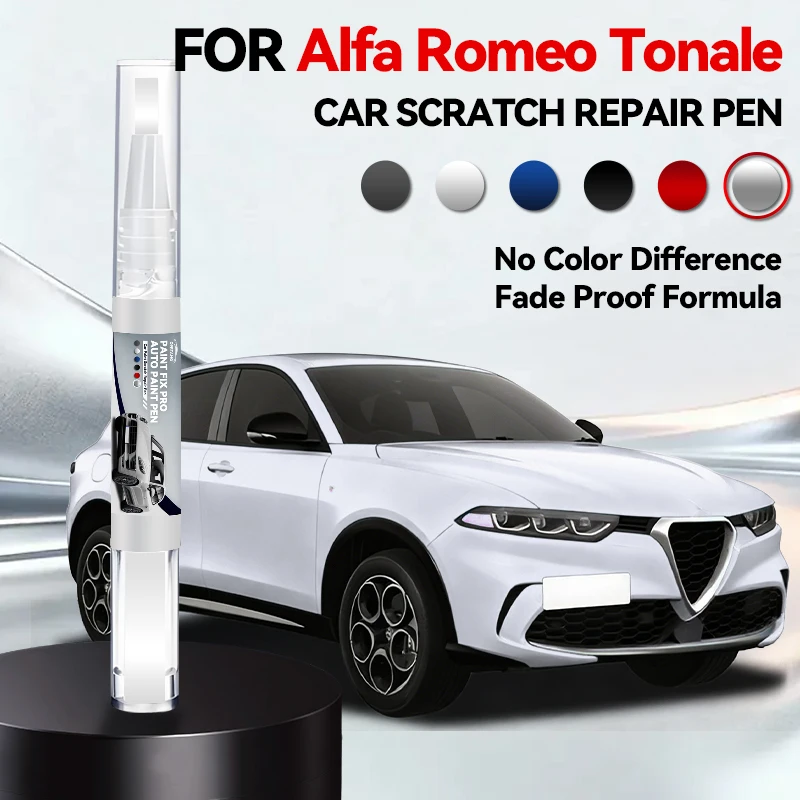 

Ручка-корректор для ремонта лакокрасочного покрытия автомобиля Alfa Romeo Tonale, средство для удаления царапин, аксессуары для авто, цвета: белый 217, черный 414C, зеленый, серый 035