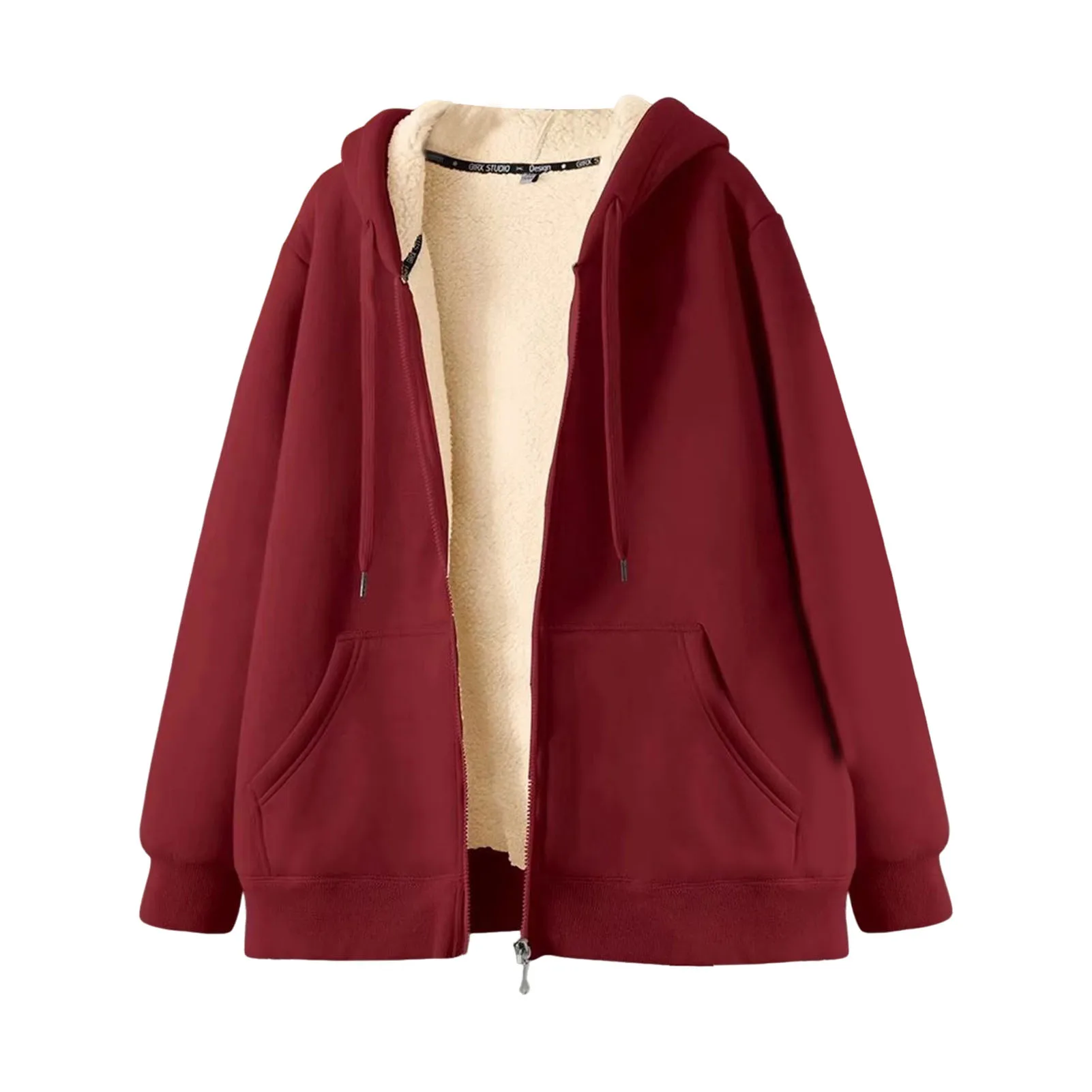Zipper Hoodie Fashion Men Sweatshirt Soft Loose Comfortable Men Autumn Winter Hoodie Top Men Hooded Sweatshirt Cold-resistant