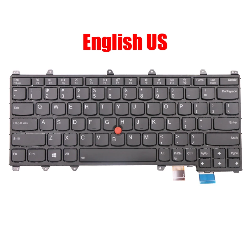 

Laptop Keyboard For Lenovo For Thinkpad X380 Yoga English US 01HW575 01HW615 SN20P38626 V152020ES1 PK1325T2A00 Backlit New