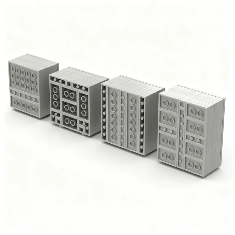 318pcs MOC PCS308 Magnetic-Tape Drive Computers Space Classic Space Model Building Blocks Christmas Gifts Construction Toy 3D