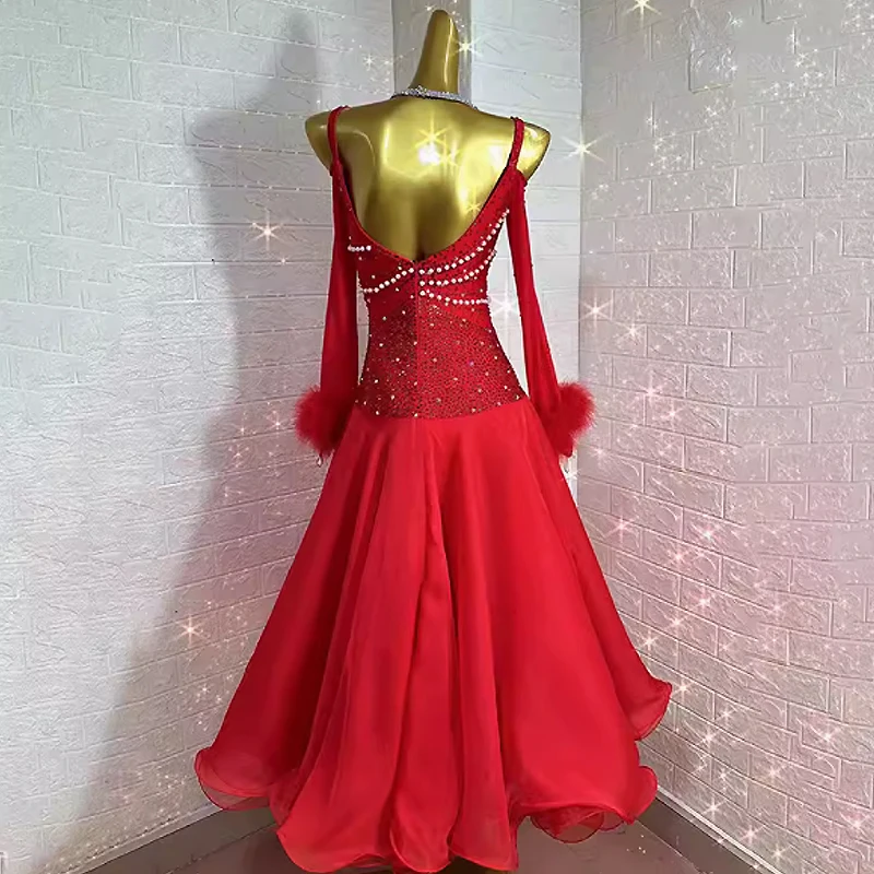 Modern Dance Dress  Standard Ballroom Dance Dress Women Tango Dress Waltz Competition Performance Costumes Ballroom Dress