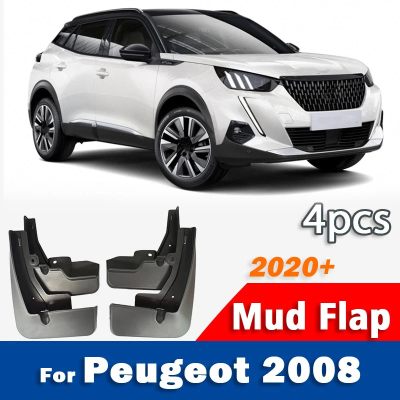 

2020 2021 2022 2023 2024 2025 For Peugeot 2008 Mud Flap Guards Splash Mudguard Fender Mudflaps Car Accessories Front Rear 4pcs