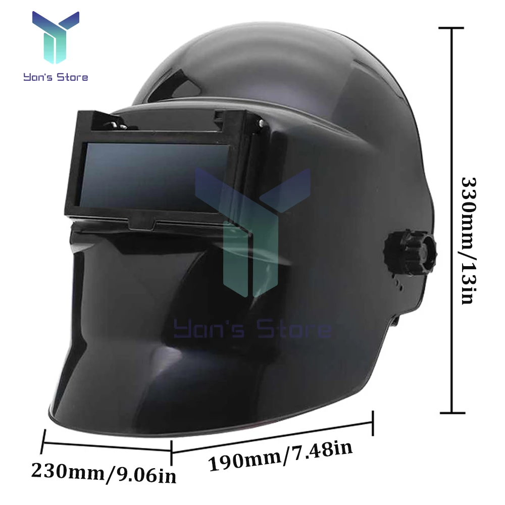 1Pcs Welding Helmet Welder Mask Chameleon Large View True Color Solar Power Auto Darkening Welding Large For Arc Weld Grind Cut