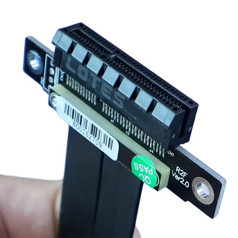 PCI Express 4X Adapter Riser Card 90 Degree Converter for 1U/2U Server Chassis PCI-E 3.0 X4 to X4 1X Upgrade Computer Accessory
