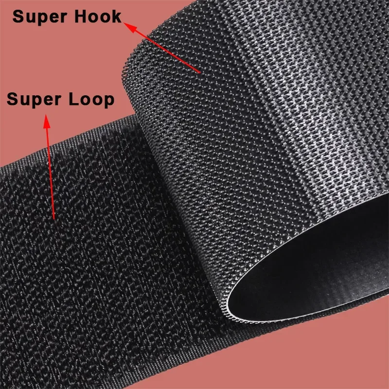 1M Sewing Hook and Loop Fastener Tape Super Soft Nylon Strips Non Adhesive Interlocking Tape for DIY Magic Tape Sew Accessories