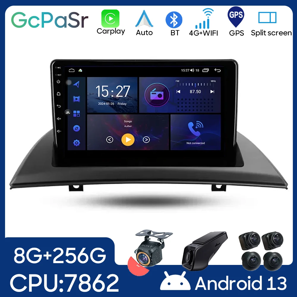 

Car Android For BMW X3 E83 2003 - 2010 Auto Radio Stereo Head Unit Multimedia Player GPS Navigation No 2din DVD 5G WIFI BT 7862