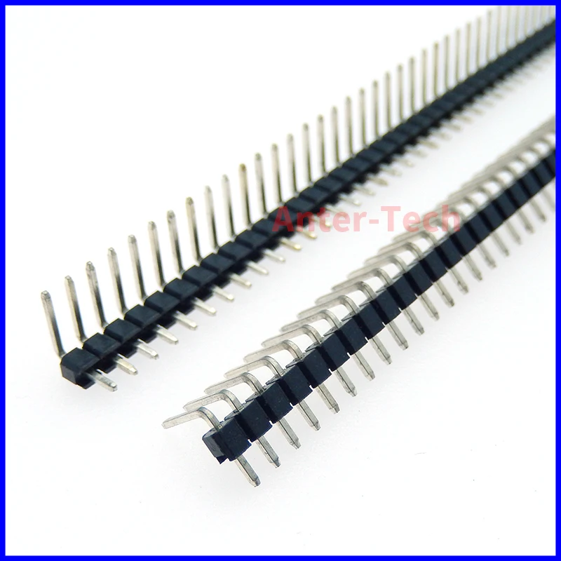 10PCS 1x40Pin 2.54MM Single Needle Curved Needle 90 Degrees Row Needles 1*40mm