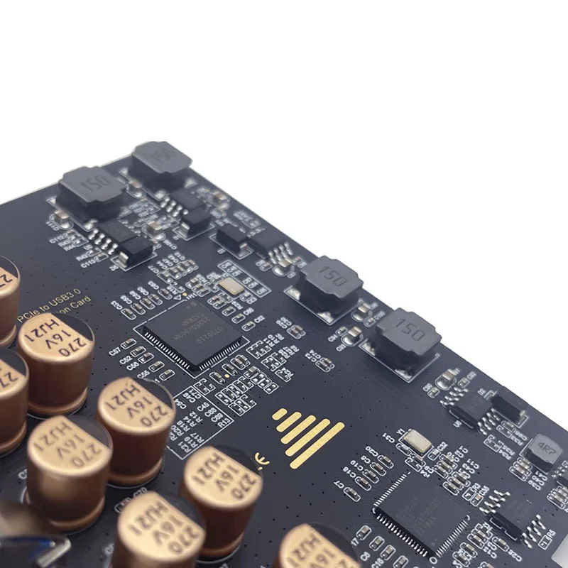 Scheda di espansione USB PCIE a 7 porte 7 porte USB 3.2 GEN1 Trasmissione ad alta velocità da 5 Gbps Alimentazione stabile Scheda di espansione anteriore USB 3.2 GEN1