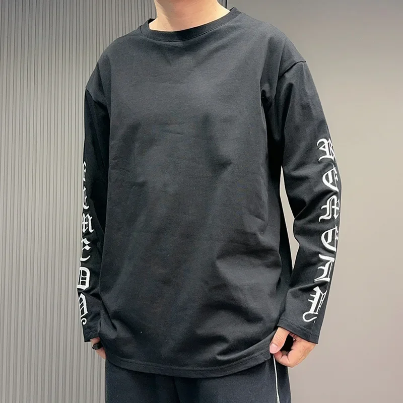 

Pop American European New Fashion Men's Embroideried Long Sleeve O-neck Casual Trendy Loose Sweatshirts Male Vintage High Street