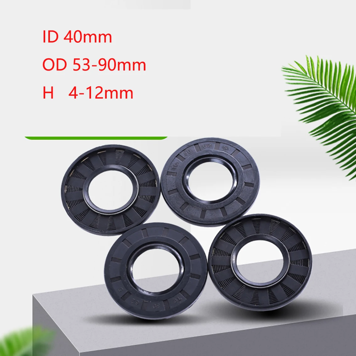 ID 40mm NBR Nitrile Rubber Shaft Oil Seal TC-40*53/54/57/58/60/62/66/67/70/74/75/78/80/85/90/95*5/6/7/8/10 /12Nitrile Oil Seal