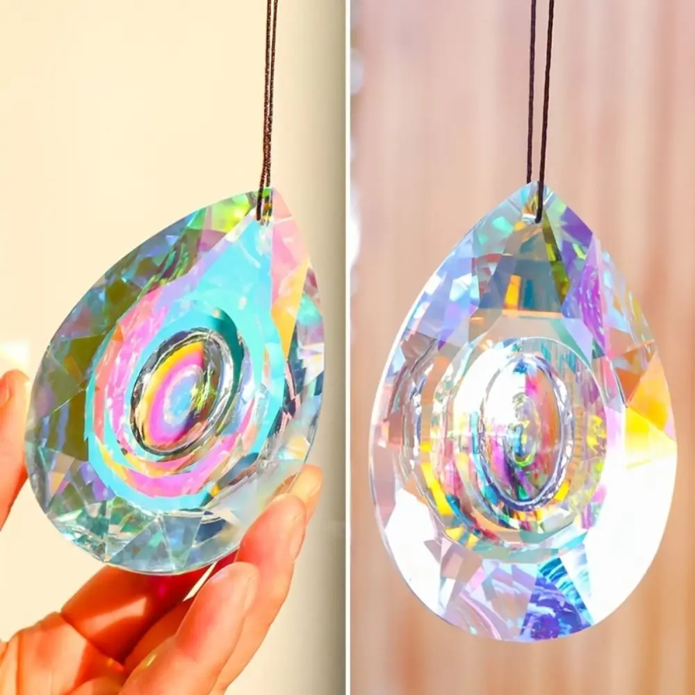 

Creative AB Color Wedding Home Decor Garden Prism Hanging Rainbow Makers Delicate Gift Crystal Pendant Sun Catcher Car Pendant