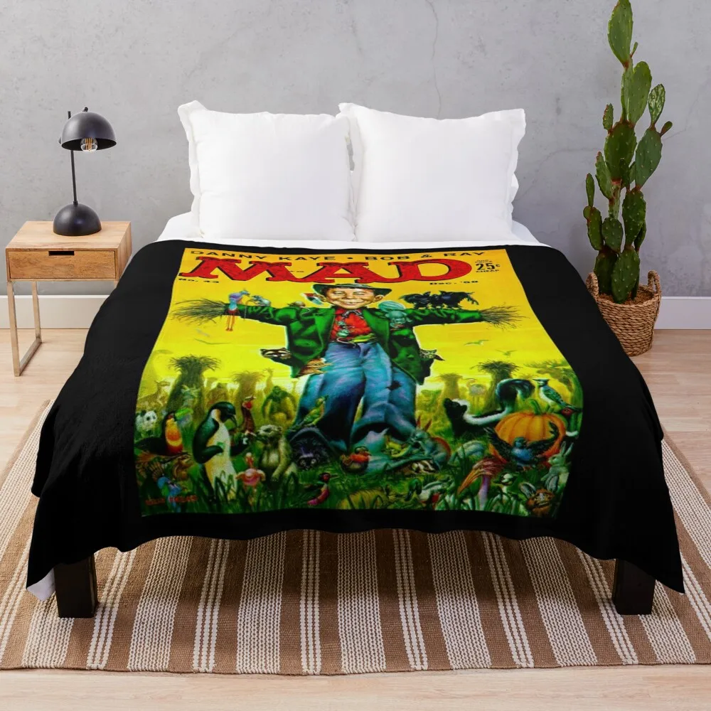 

IT'S TRUE, A CLASSIC MAD MAGAZINE COVER ART!!! Throw Blanket Summer Beddings halloween Plaid Bed covers Blankets