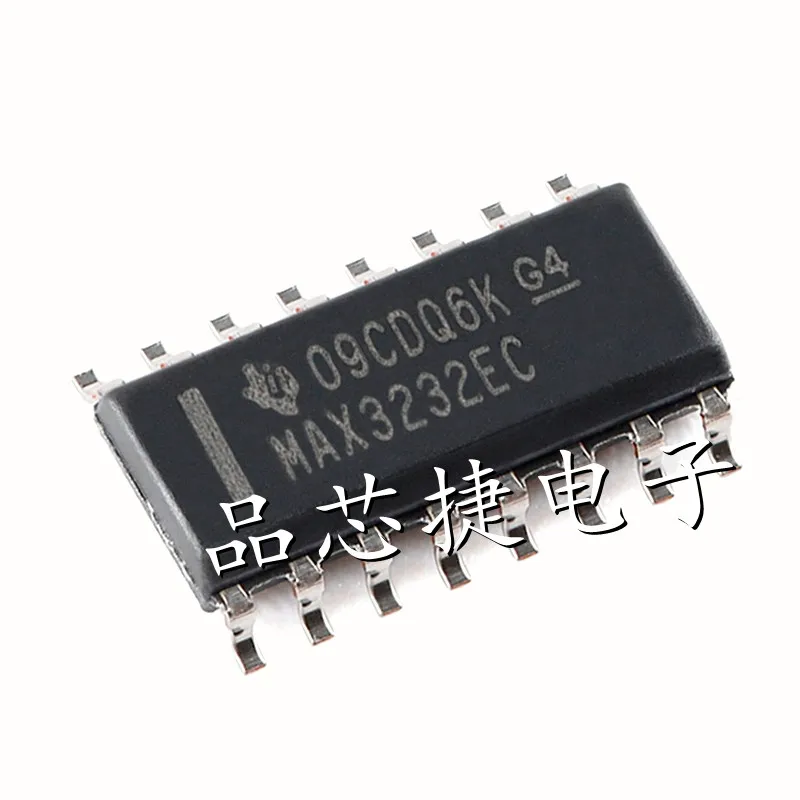 

10pcs/Lot MAX3232ECDR Marking MAX3232EC SOIC-16 3- to 5.5-V Dual Channel 250kbps RS-232 Line Driver/Receiver