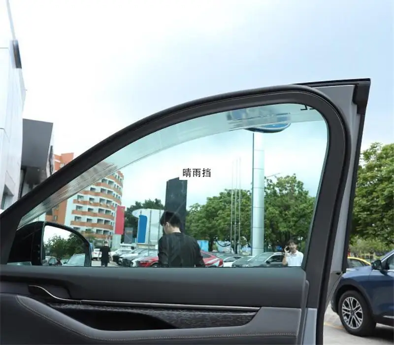 Car Styling Finestra Visiera Per Ford Edge L 2023 + Adesivo Esterno Deflettore Pioggia Sopracciglio Guard Protector Decorazione Accessori