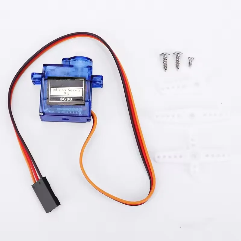 Sg90 9g micro servo motor 50 peças para robô rc helicóptero avião mini carro 180/360 graus asa fixa micro peças de engrenagem